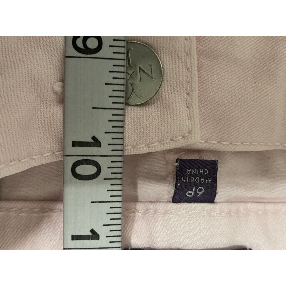 NYDJ Women’s Ankle Denim Jeans Light Pink Lift Tuck Technology Stretch Size 6p - Picture 4 of 11